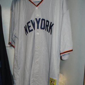 Authentic Mitchell & Ness Willie Mays New York Cooperstown #24 Jersey sz 48